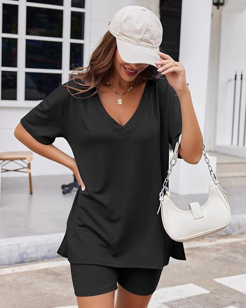 Casual Vibe Comfy Oversized 2-Piece Lounge Set - Image 4