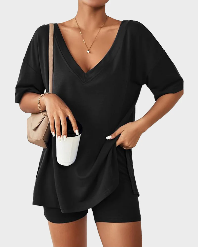 Casual Vibe Comfy Oversized 2-Piece Lounge Set - Image 5
