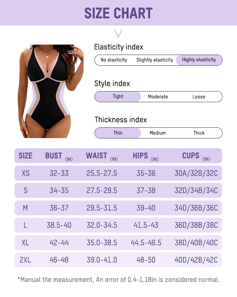 Color Block Tummy Control One-Piece Swimsuit - Image 13