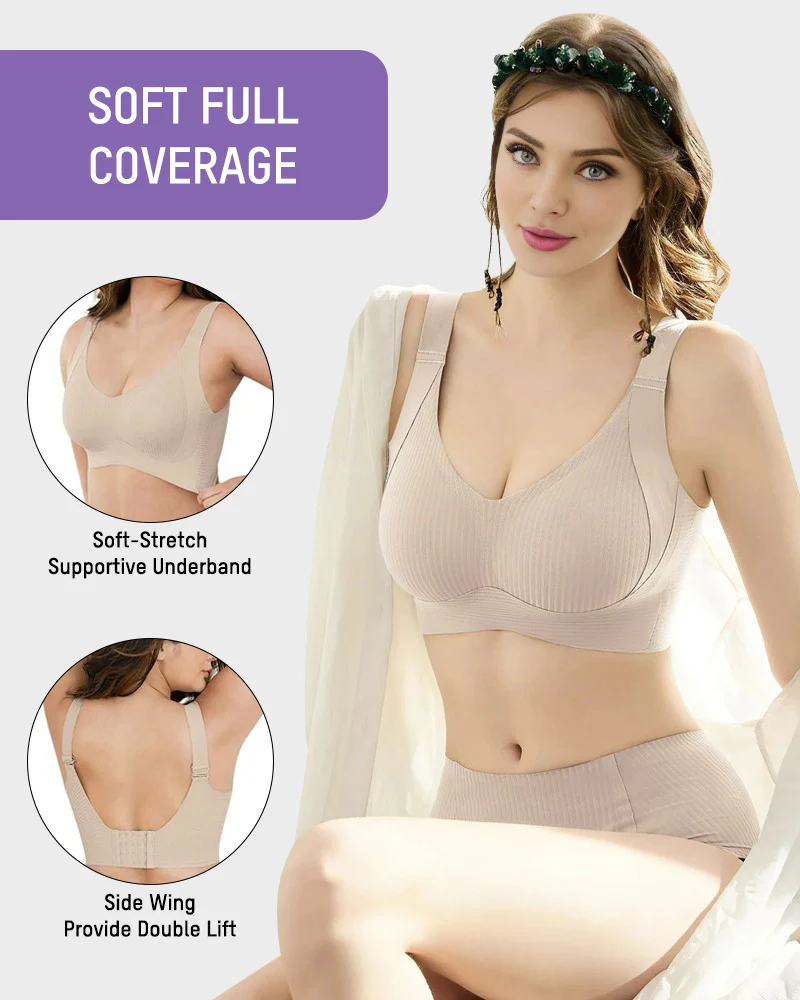Comfort Full Coverage Wireless Lightly Lined Bra - Image 5