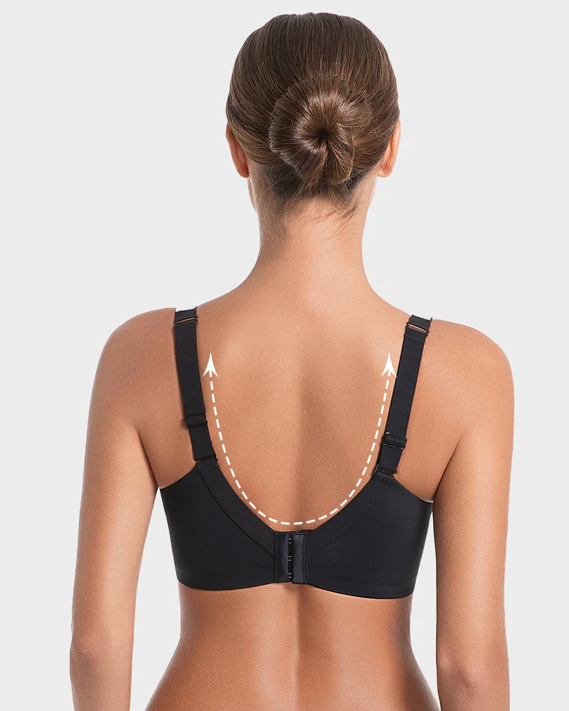Deep V Push-Up Underwire Bra with Rhinestone Strap - Image 9