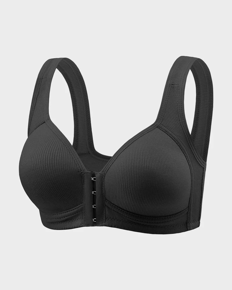 Easy-On Front Closure Wireless Support Bra - Image 8