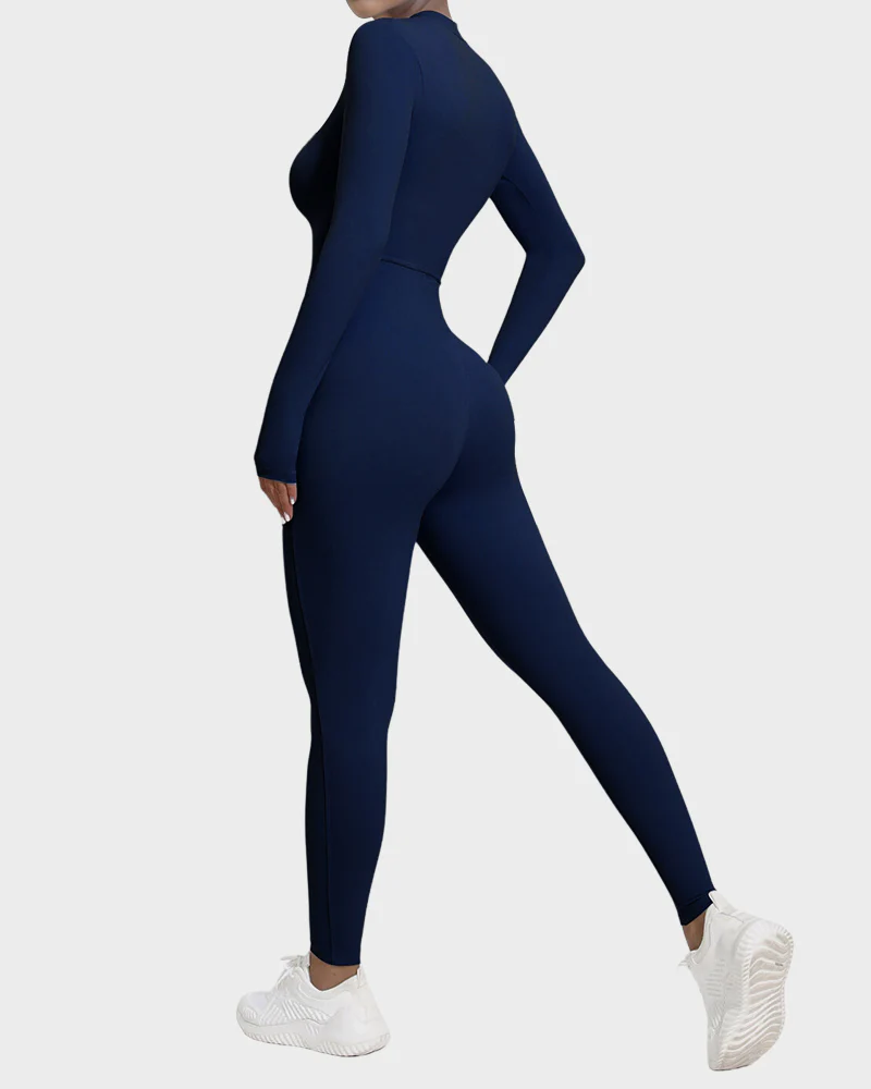 Fleece Slim-Fit Winter Training Jumpsuit - Image 11