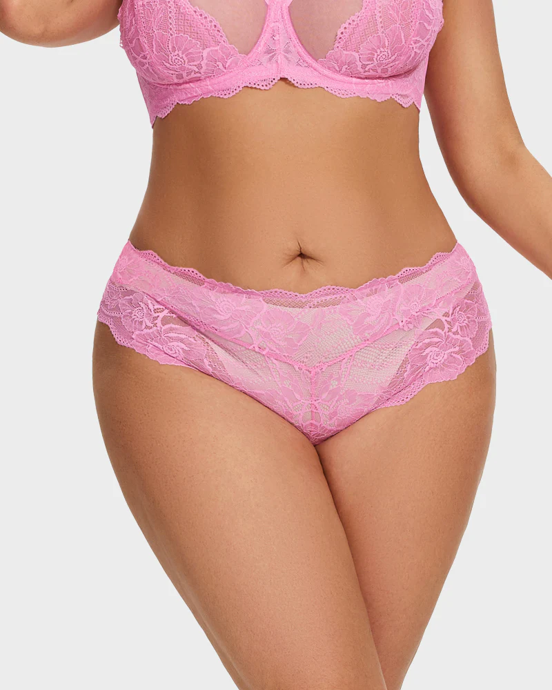 Floral Lace Seamless Brief Panty (3 Pack) - Image 7