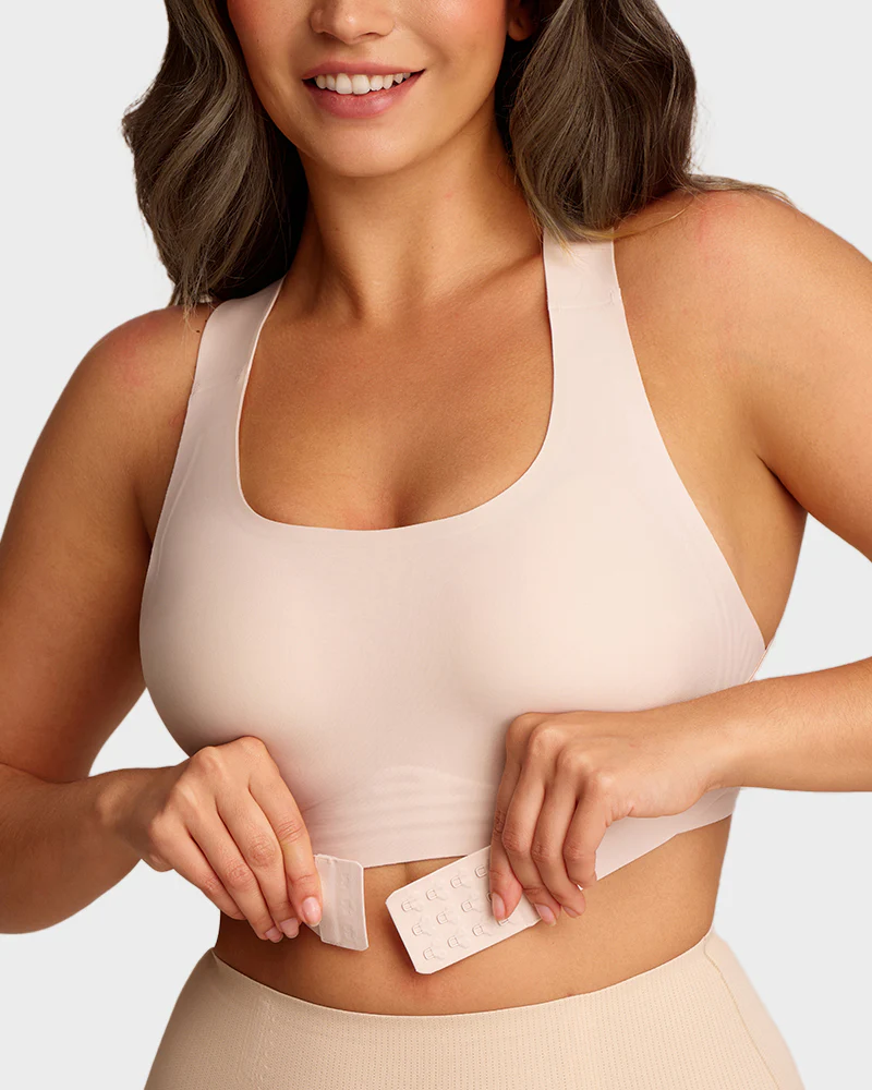 Front Closure Cross-Back Wireless Posture Bra - Image 19