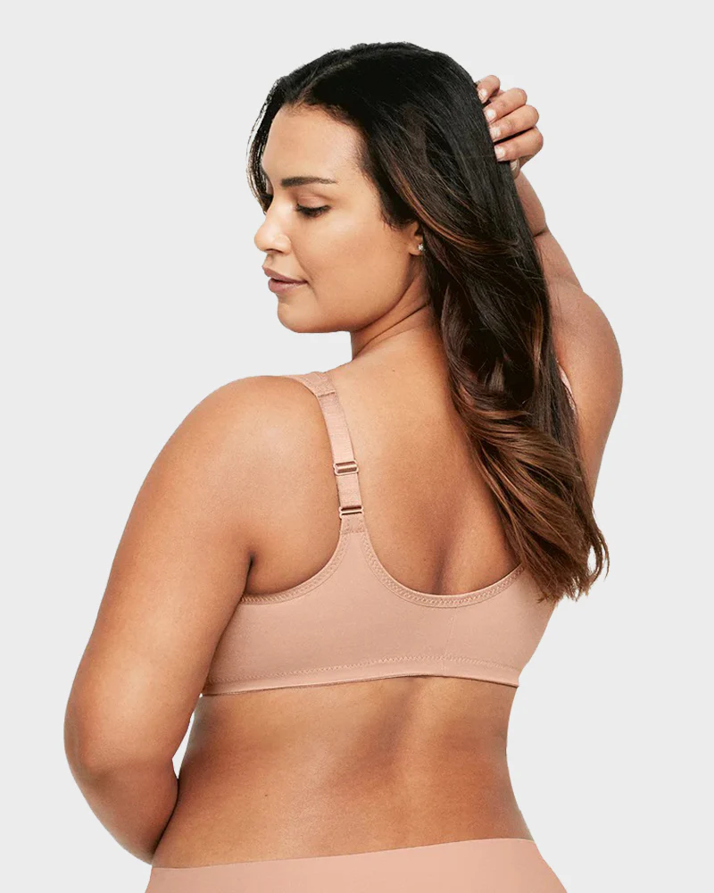 Front-Closure Underwire Print Bra - Image 3