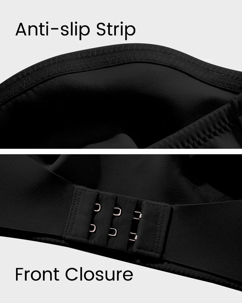 Front Closure Wireless Seamless Bandeau Bra - Image 13