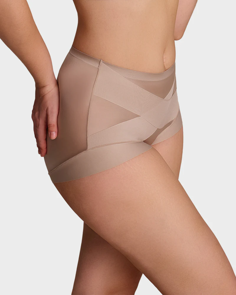 High-Waist Cross Compression Shaping Panties （6 Pack） - Image 4