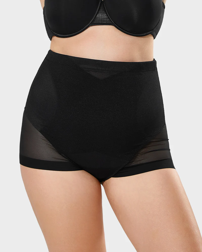 Sculpting Mesh High Waist Shaper Panty - Image 3