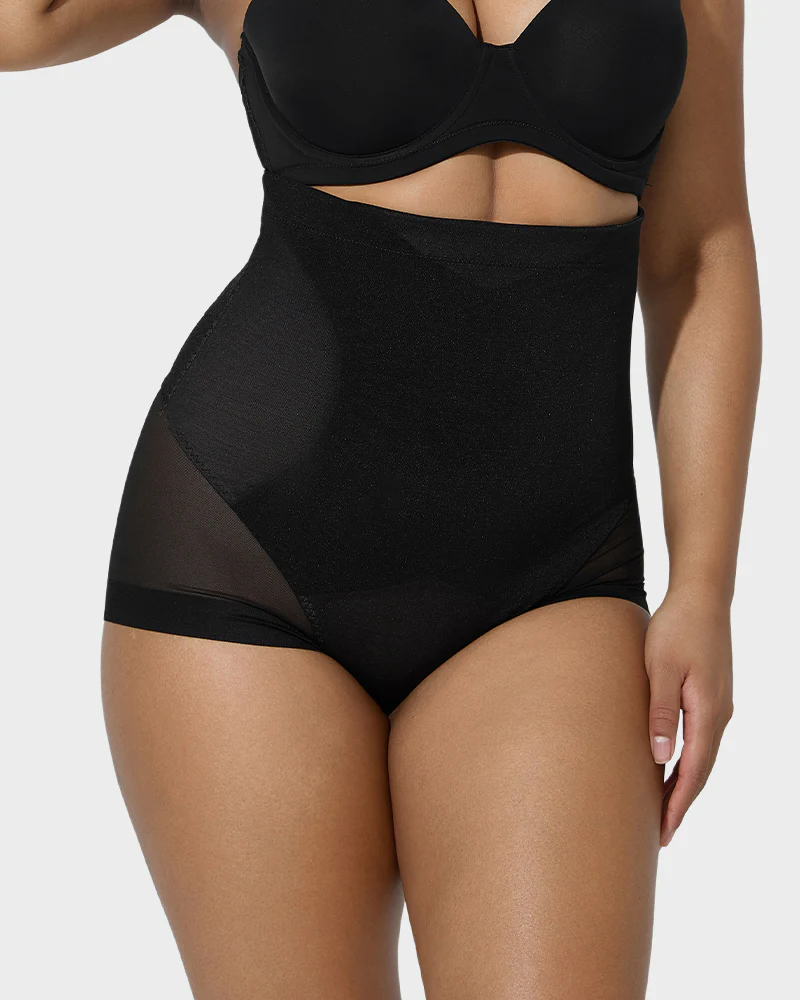 Sculpting Mesh High Waist Shaper Panty - Image 5