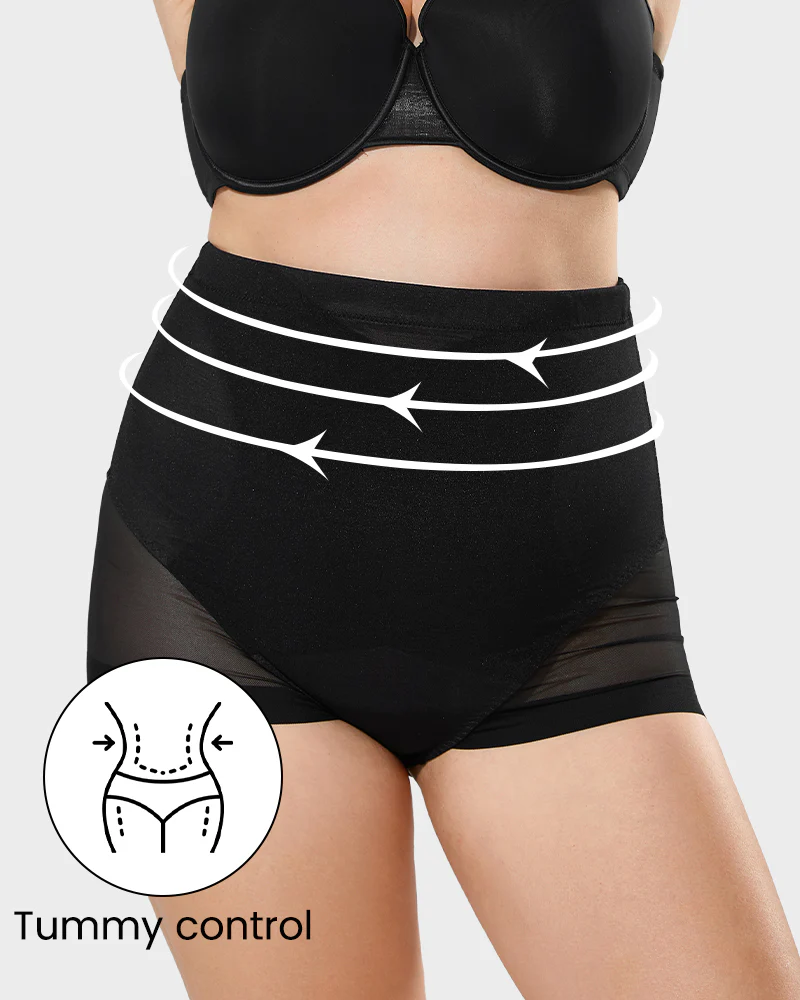 Sculpting Mesh High Waist Shaper Panty - Image 8