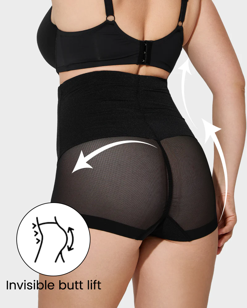 Sculpting Mesh High Waist Shaper Panty - Image 9