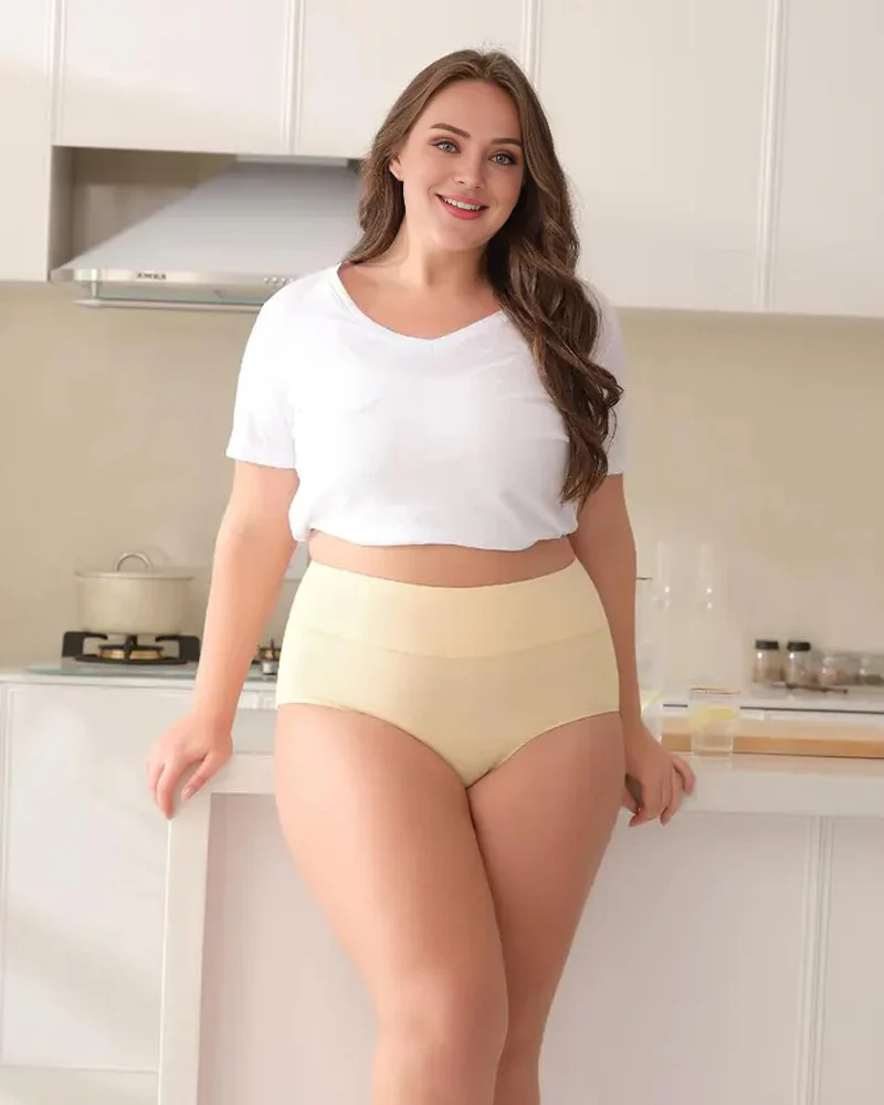High-Waisted Full Coverage Cotton Briefs(4 pack) - Image 11