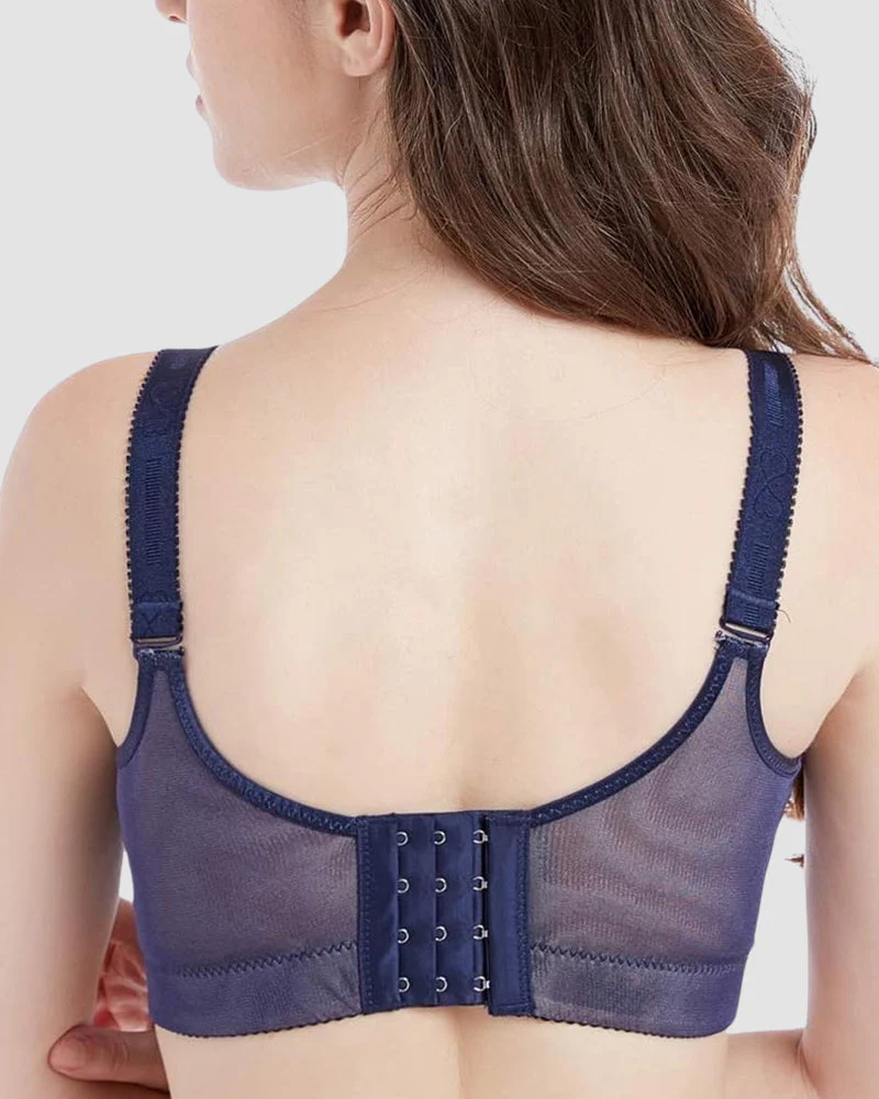Lace Underwire Padded Push Up Bra - Image 15