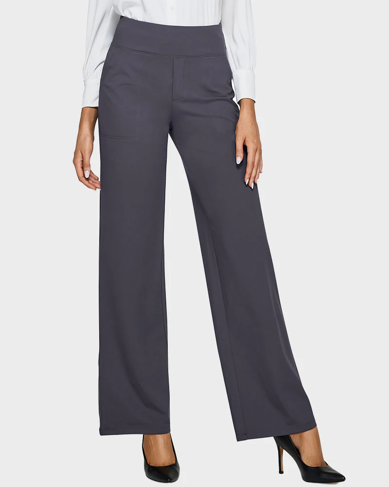 Loose High-Waist Business Wide-Leg Yoga Pants - Image 16
