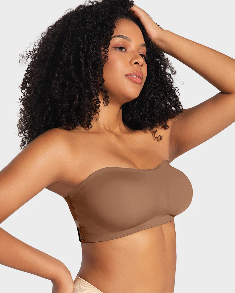 Non-Slip Crossover Side Hook Bandeau Bra - Image 10