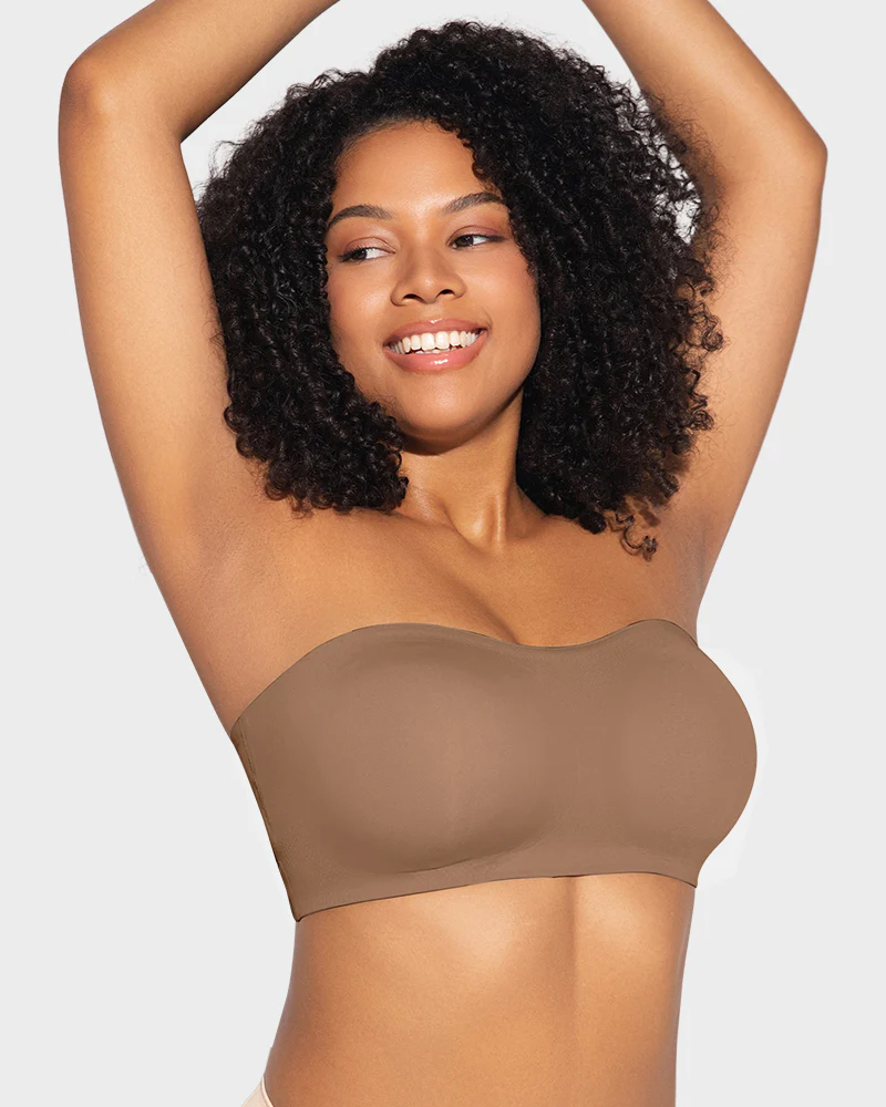 Non-Slip Crossover Side Hook Bandeau Bra - Image 9