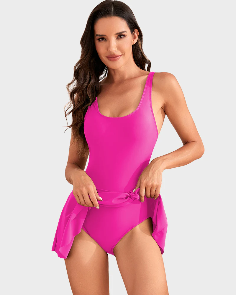 One Piece Tummy Control Tie Knot Swimsuits - Image 12