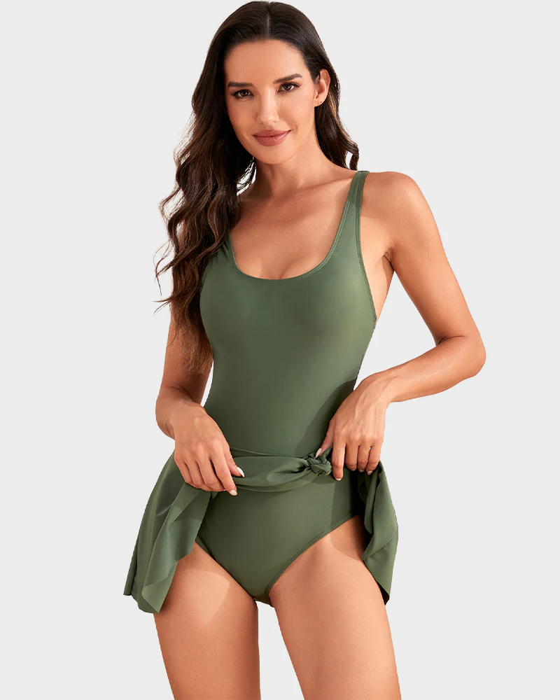 One Piece Tummy Control Tie Knot Swimsuits - Image 14