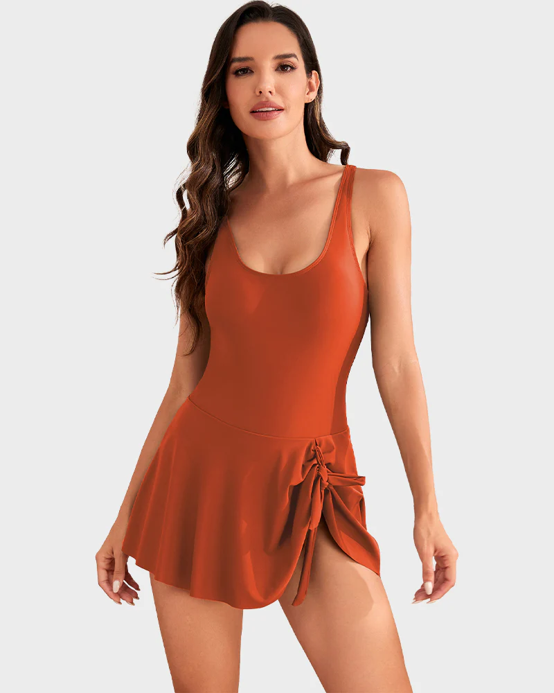 One Piece Tummy Control Tie Knot Swimsuits - Image 17