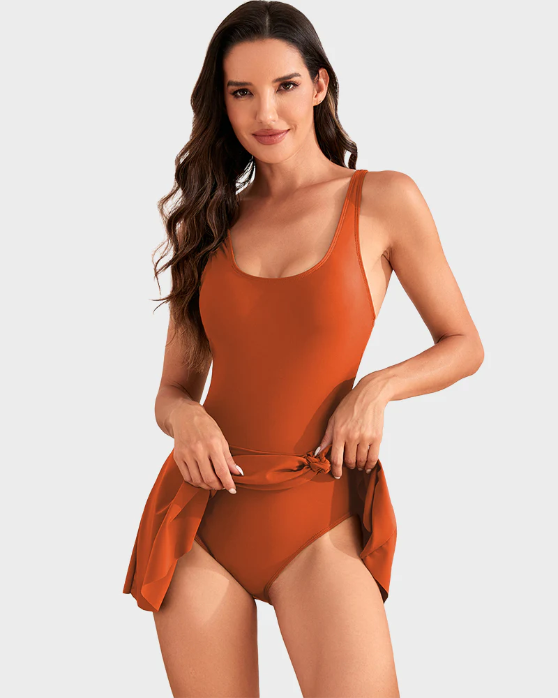 One Piece Tummy Control Tie Knot Swimsuits - Image 18