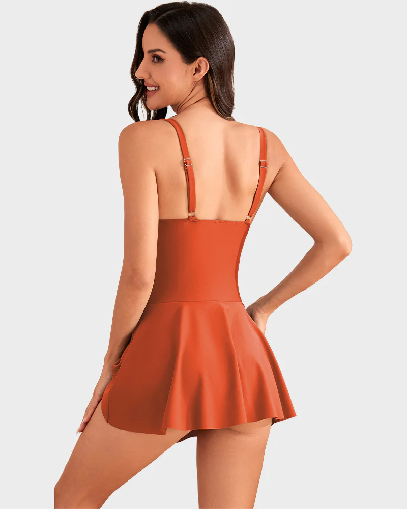 One Piece Tummy Control Tie Knot Swimsuits - Image 19