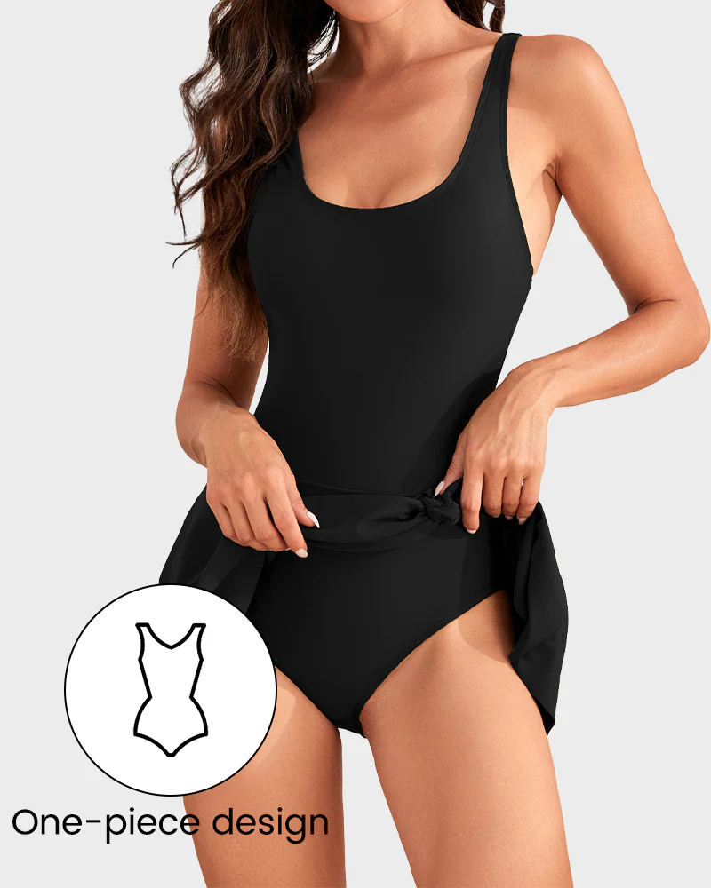 One Piece Tummy Control Tie Knot Swimsuits - Image 20