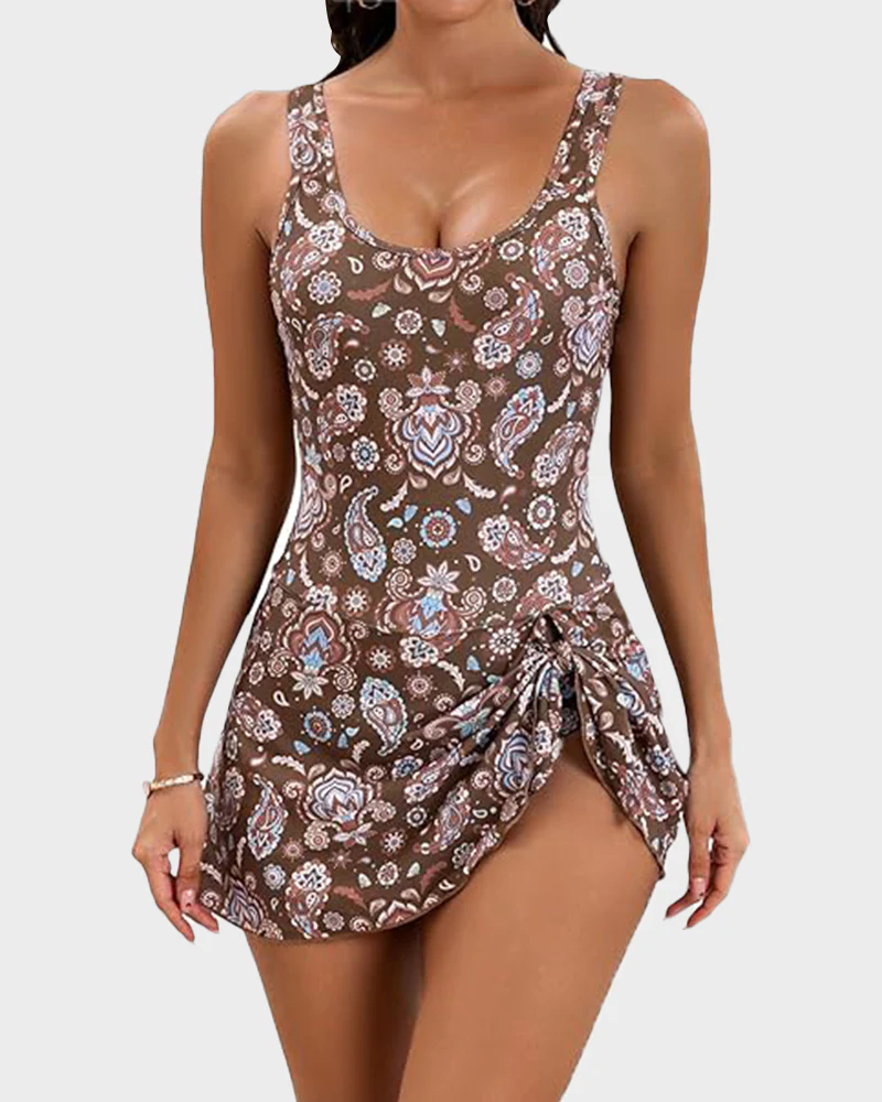 One Piece Tummy Control Tie Knot Swimsuits - Image 7