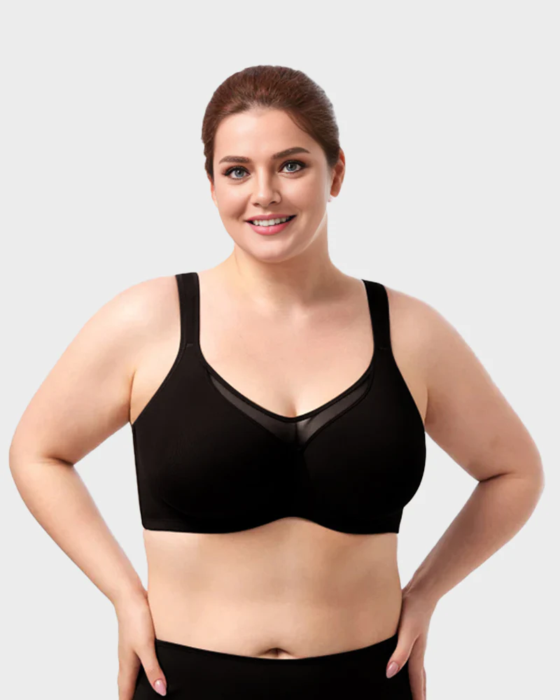 Plus Size Cooling Full Coverage Minimizer Bra - Image 7