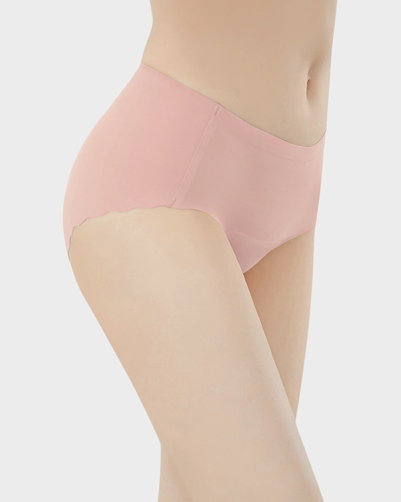Seamless No Camel Toe Silk Antibacterial Gusset Panties (5 Pack) - Image 11