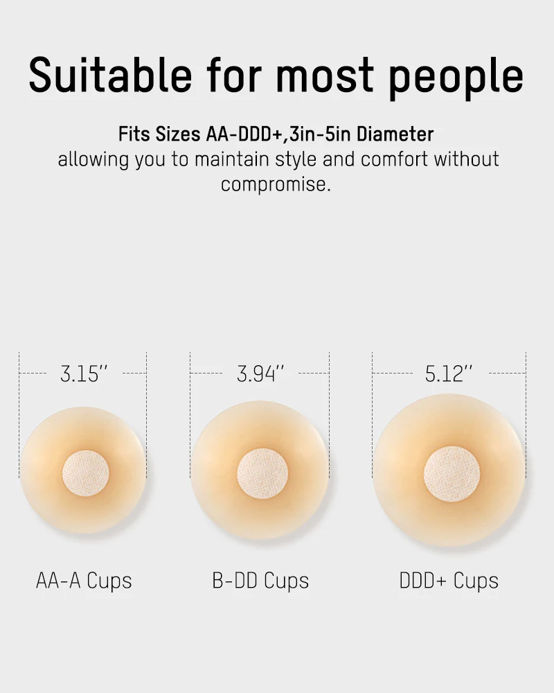 Seamless Non-Adhesive Nip Covers(2 Pairs) - Image 10