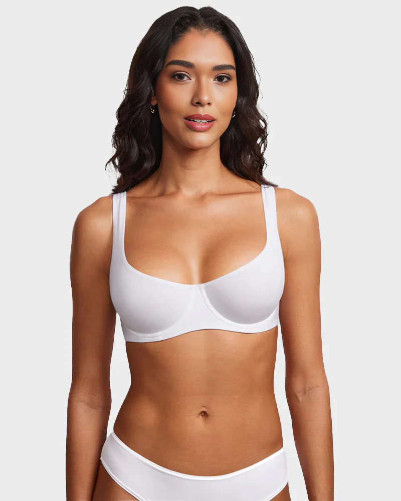 Seamless Unlined Underwire Balconette Bra - Image 7