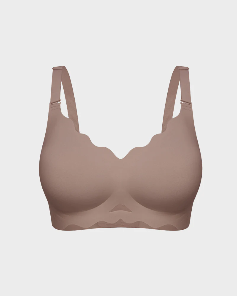 Seamless Wireless Scalloped Edge Jelly Bra - Image 17