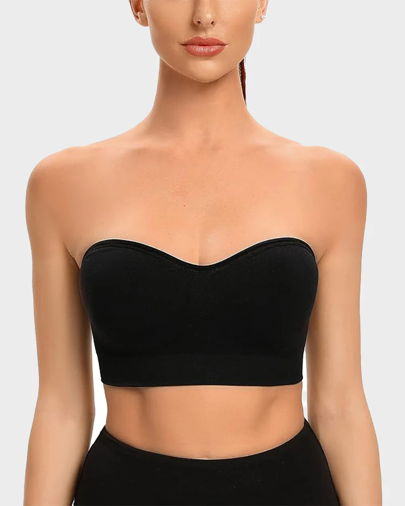 Non-Slip Bandeau Seamless Wireless Strapless Bra - Image 16