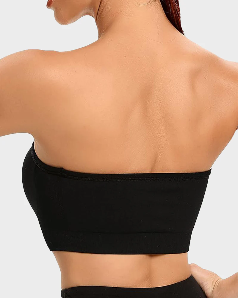 Non-Slip Bandeau Seamless Wireless Strapless Bra - Image 19