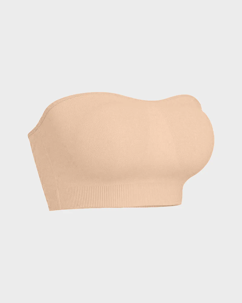 Non-Slip Bandeau Seamless Wireless Strapless Bra - Image 34