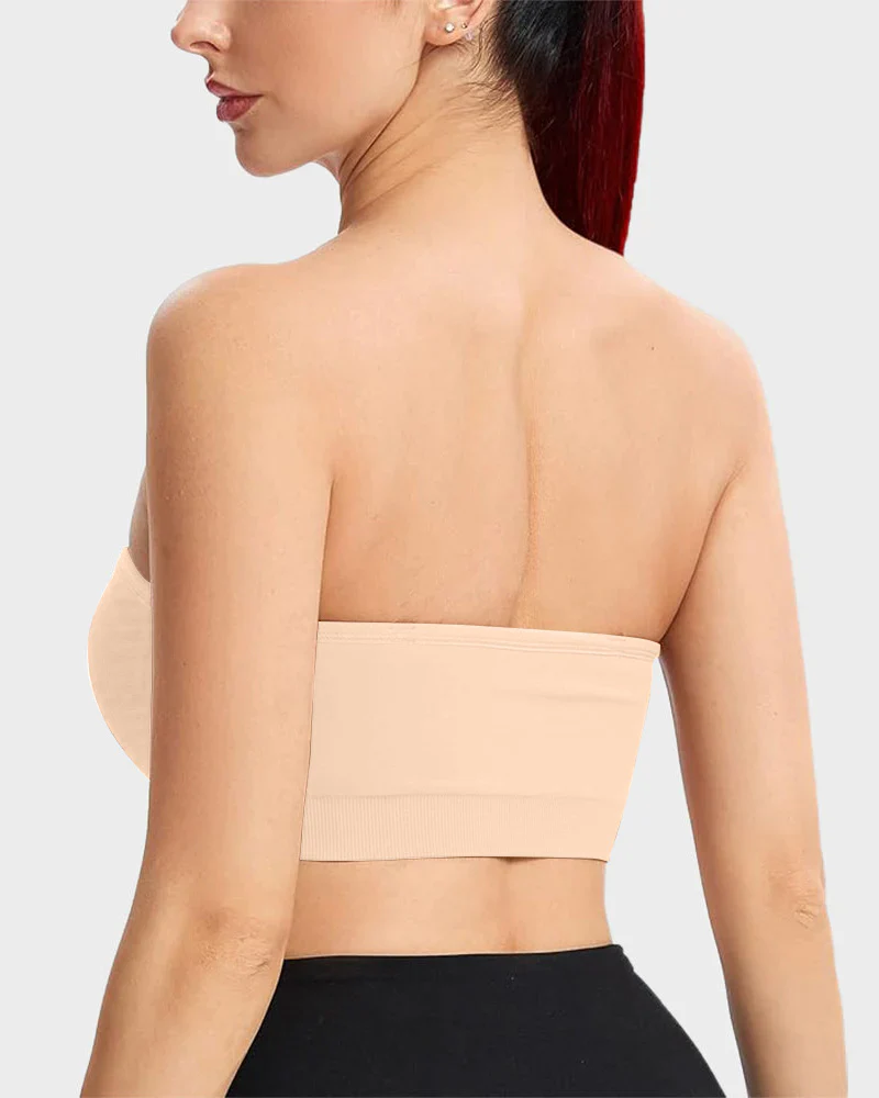 Non-Slip Bandeau Seamless Wireless Strapless Bra - Image 5