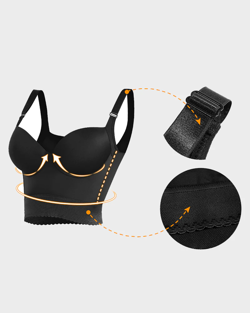 Built-In Shapewear Longline Push-Up Bra - Image 15
