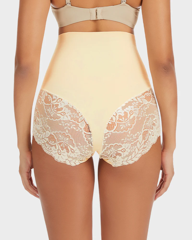 Smooth High-Waisted Sheer Lace Sculpting Brief (4 Pack) - Image 4