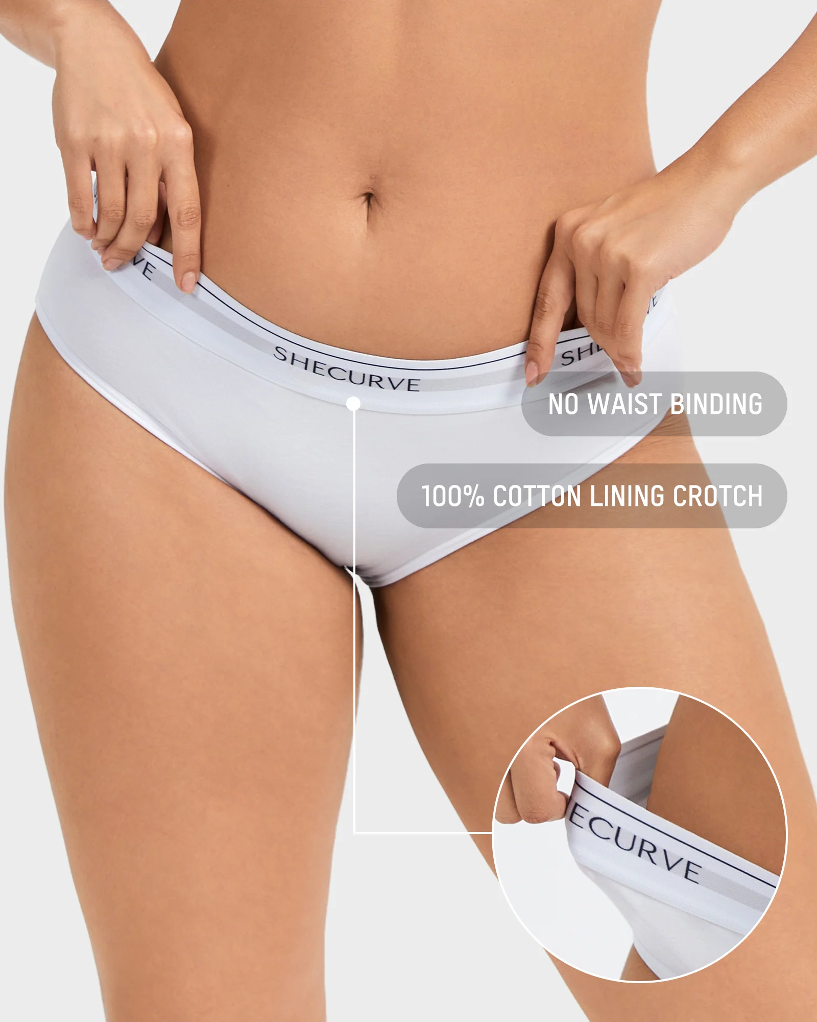 Soft Cotton Logo Waist Low-Rise Briefs (6 Pack) - Image 2