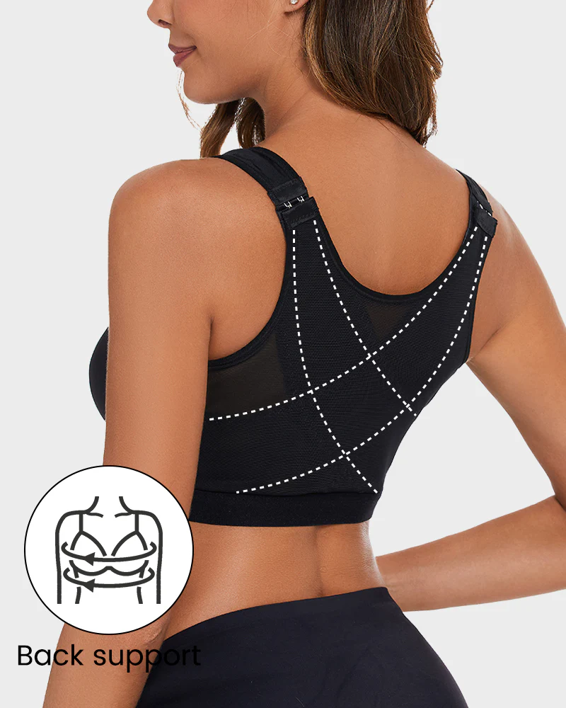 Soft X-shaped Back Posture Bra - Image 5