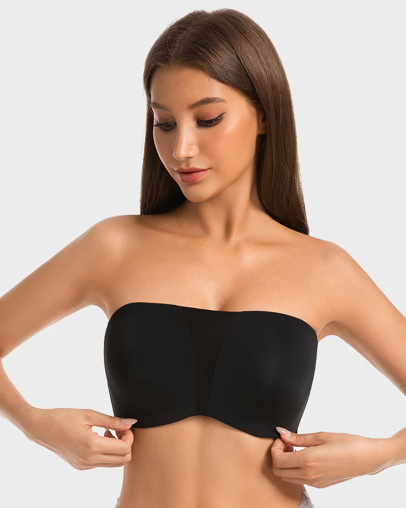 Strapless Anti-Slip Full Coverage Bandeau Bra - Image 13