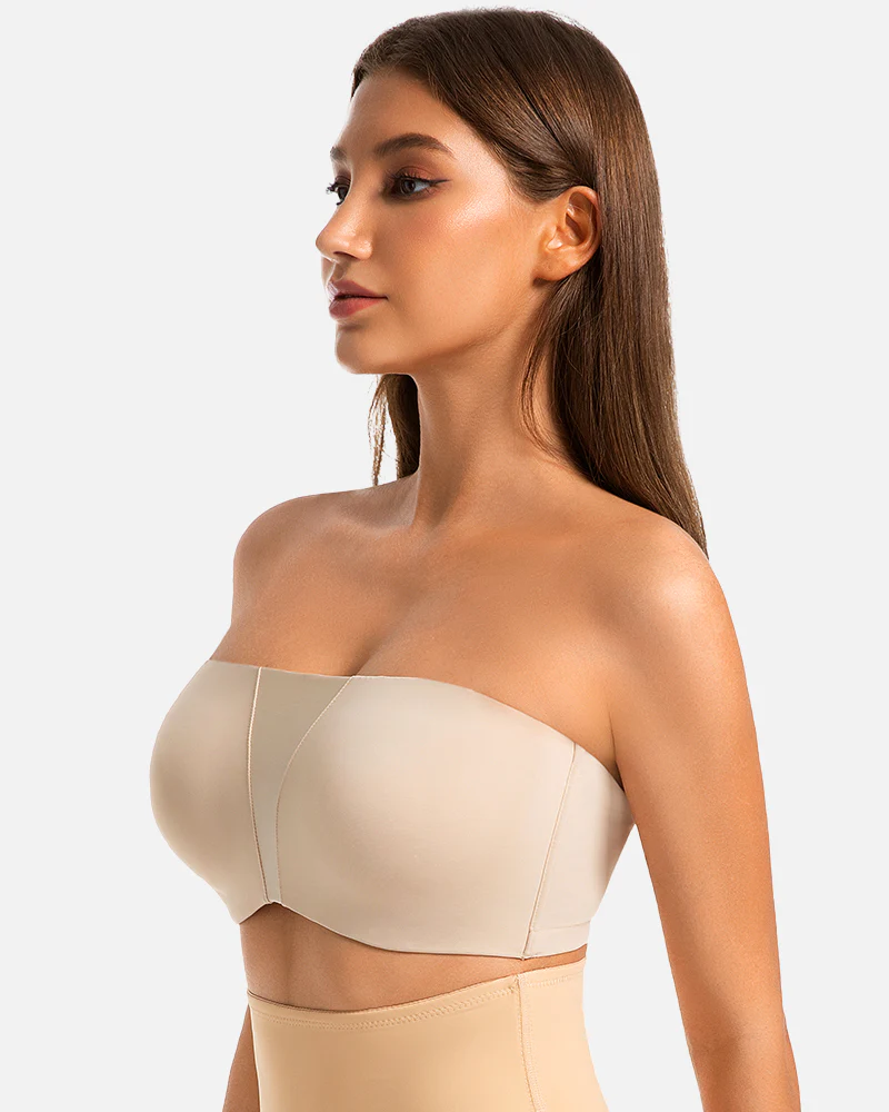 Strapless Anti-Slip Full Coverage Bandeau Bra - Image 3
