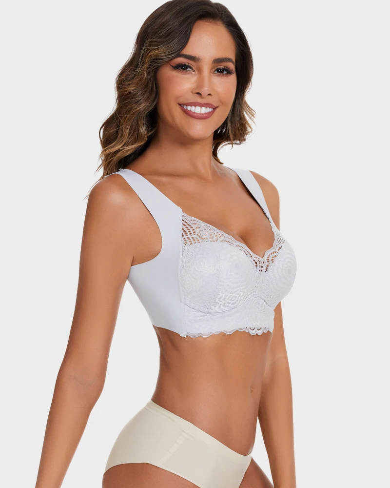 Stretch Lace Cut-Out Bra - Image 16