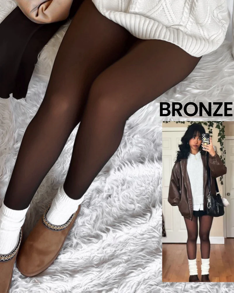 Translucent Fleece Lined Tights - Image 6