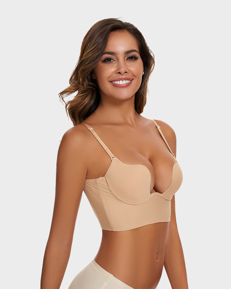 Low Cut U-Shaped Backless Bra - Image 2