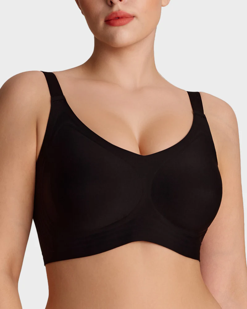 Wireless V-Neck Back & Side Smoothing Bra - Image 20