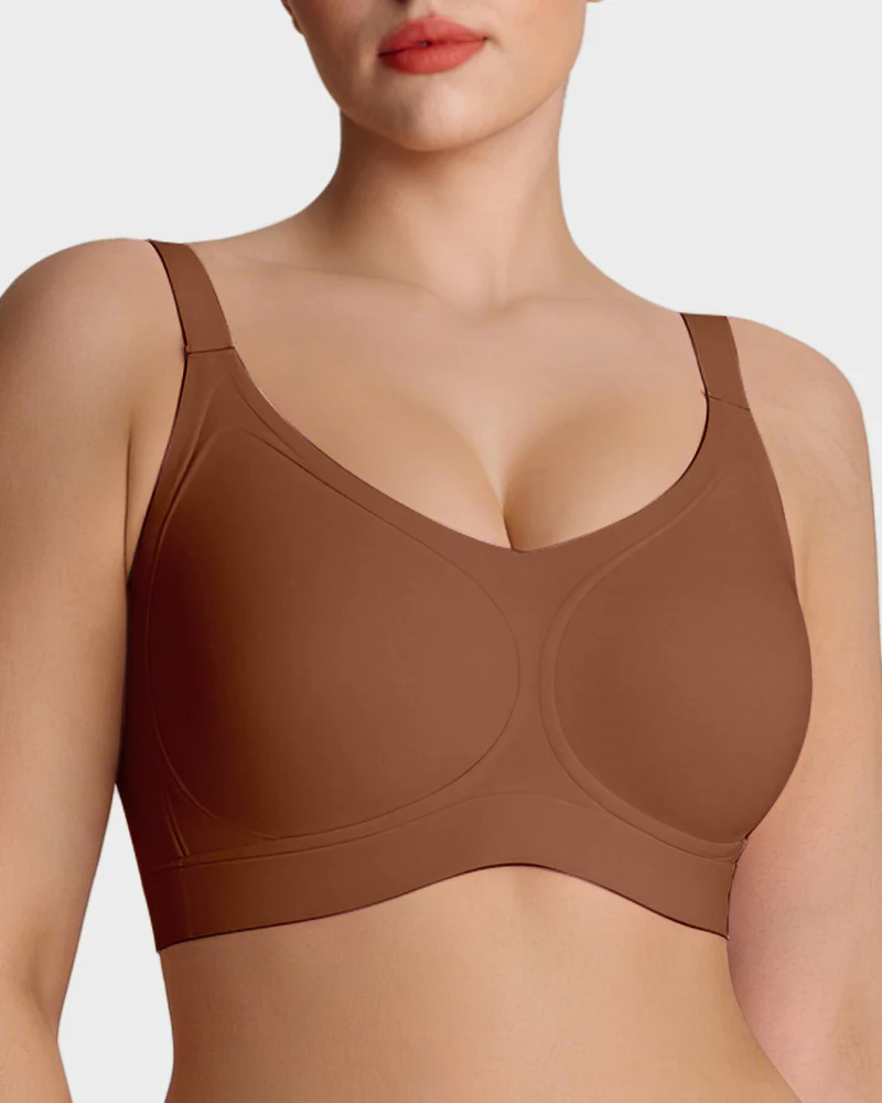 Wireless V-Neck Back & Side Smoothing Bra - Image 21