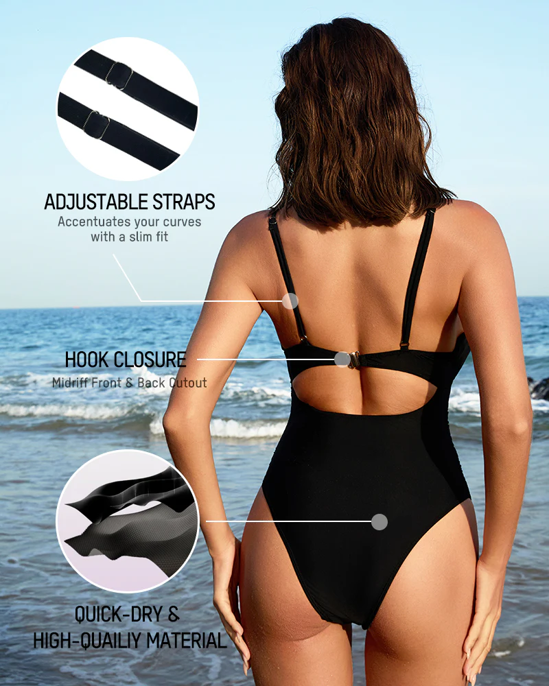 Women's One Piece Flattering Cheeky High Cut Out Cute Swimsuit - Image 30