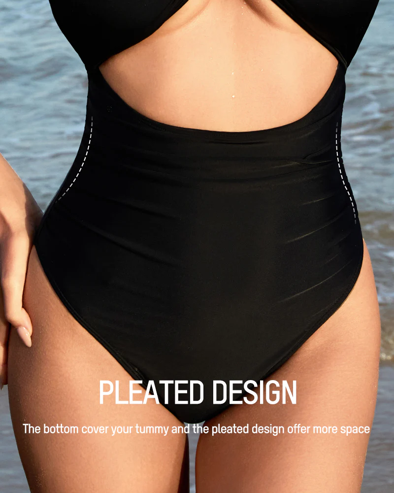 Women's One Piece Flattering Cheeky High Cut Out Cute Swimsuit - Image 32